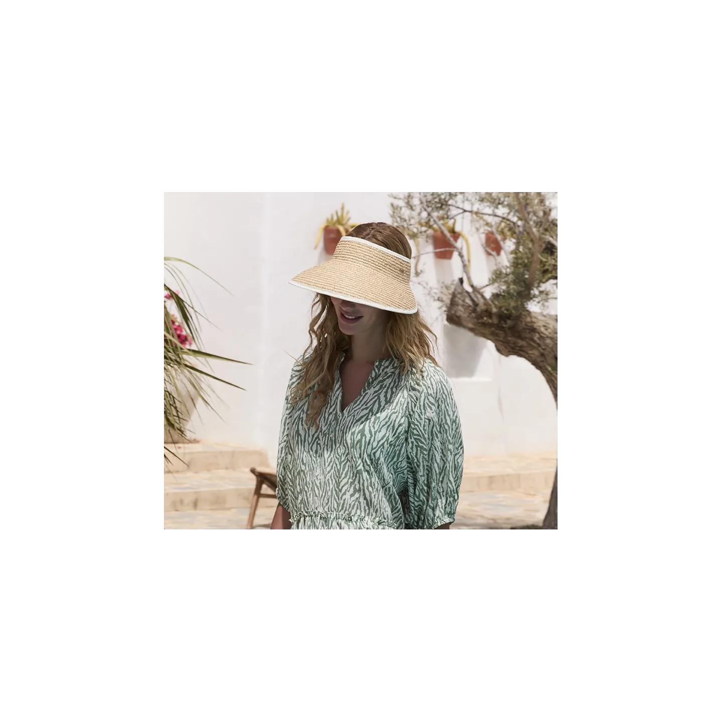 Tambinou Natural Straw Visor Cap - Barts ref 23294 chapellerie traclet