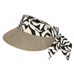 Wupsder Linen Black & Beige Visor Cap - Barts