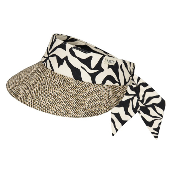 Wupsder Linen Black & Beige Visor Cap - Barts