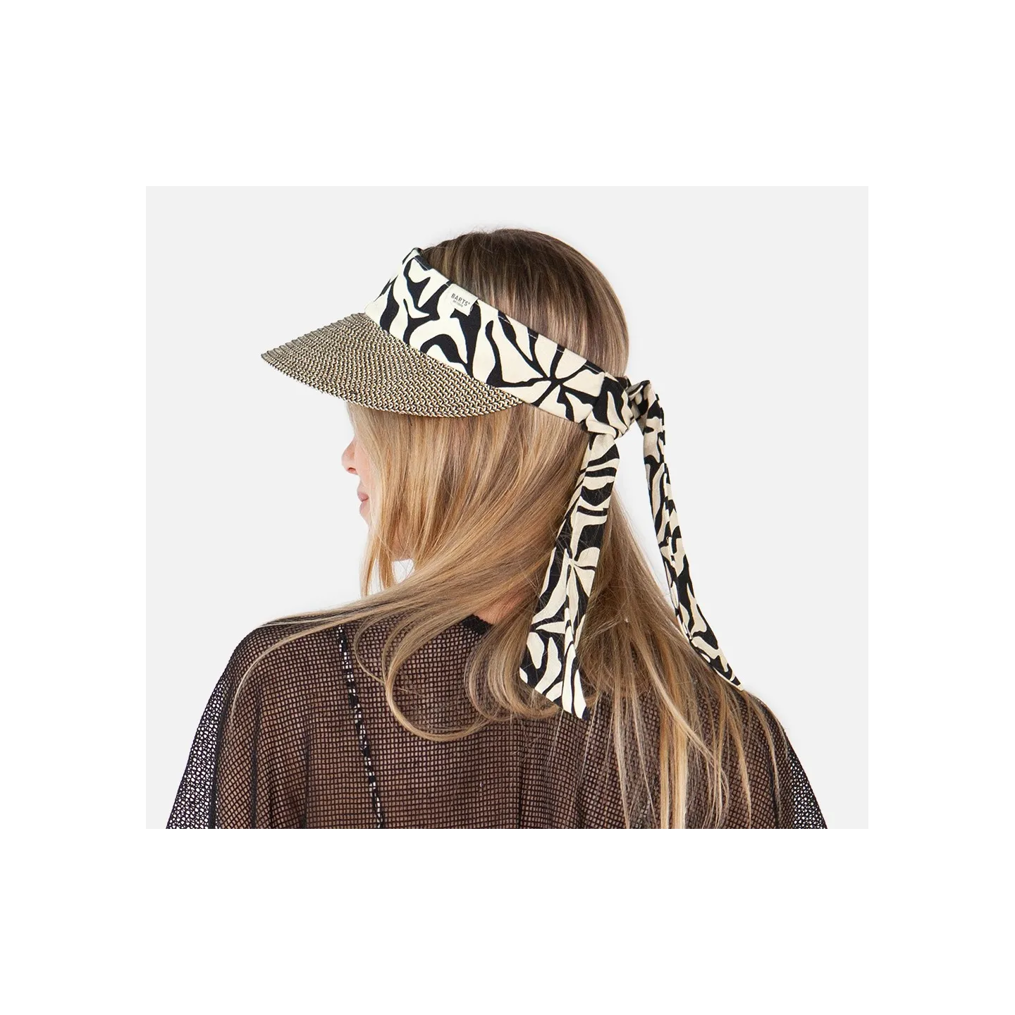 Wupsder Linen Black & Beige Visor Cap - Barts Reference: 23296 | Chapellerie Traclet