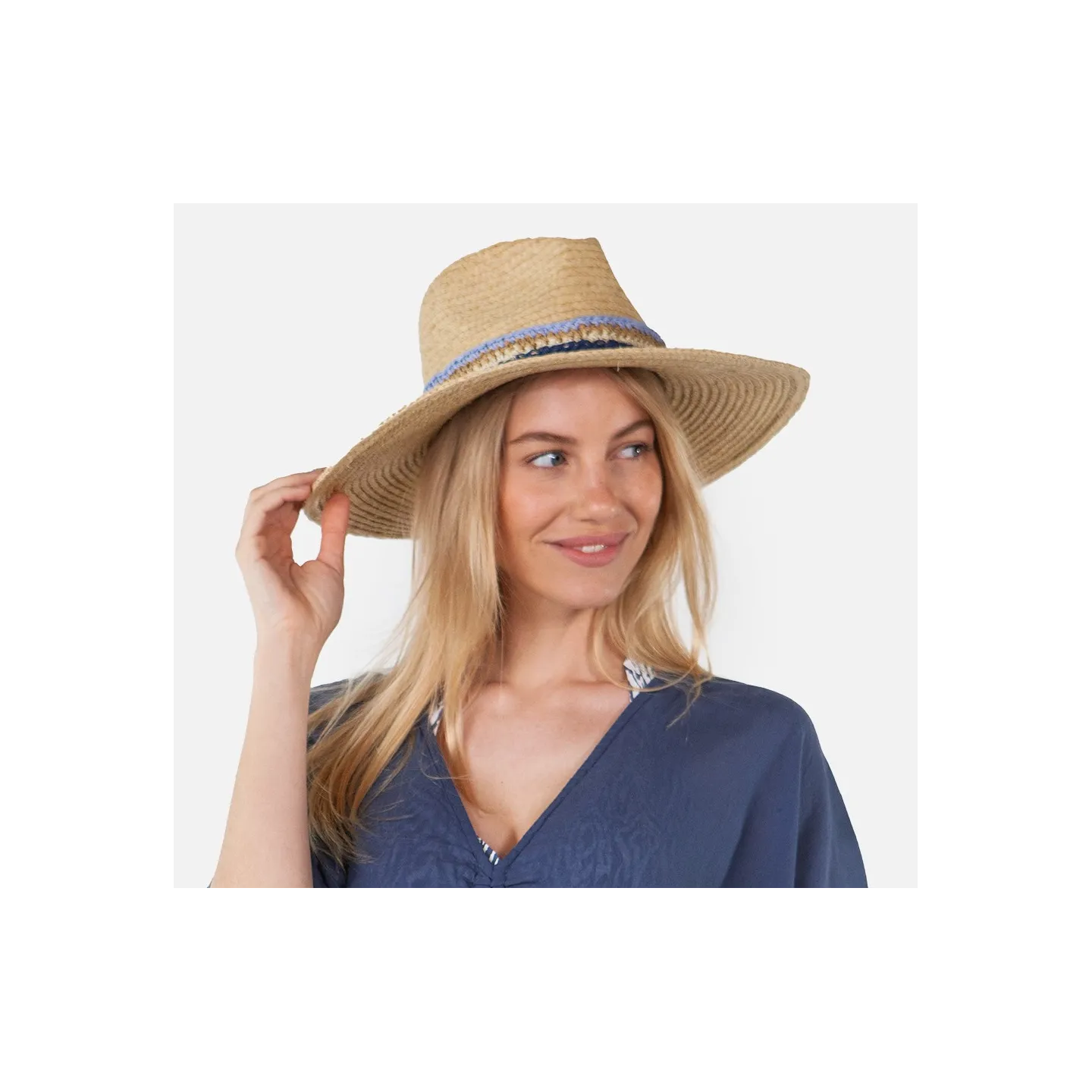 Chapeau Traveller Dawoor Paille Papier Naturelle - Barts réf 23297 - chapellerie traclet