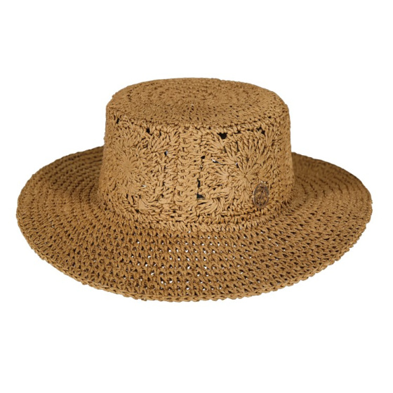 Fainte Brown Paper Straw Traveller Hat - Barts