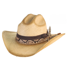 Cowboy Hat Touch The Ground Natural - Bullhide