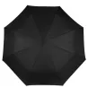 3-Section Ultra Strong Black Umbrella - Isotoner ref 23309 - chapellerie traclet
