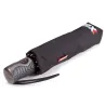 3-Section Ultra Strong Black Umbrella - Isotoner ref 23309 - chapellerie traclet