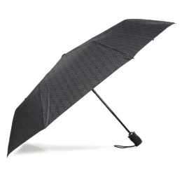 3-Section Ultra Sturdy Monogram Umbrella - Isotoner