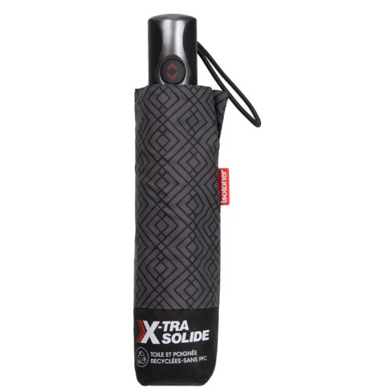 3-Section Ultra Sturdy Monogram Umbrella - Isotoner