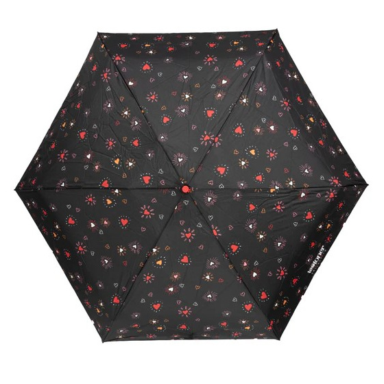 Parapluie Mini Ultra Slim Coeur Rouge - Isotoner