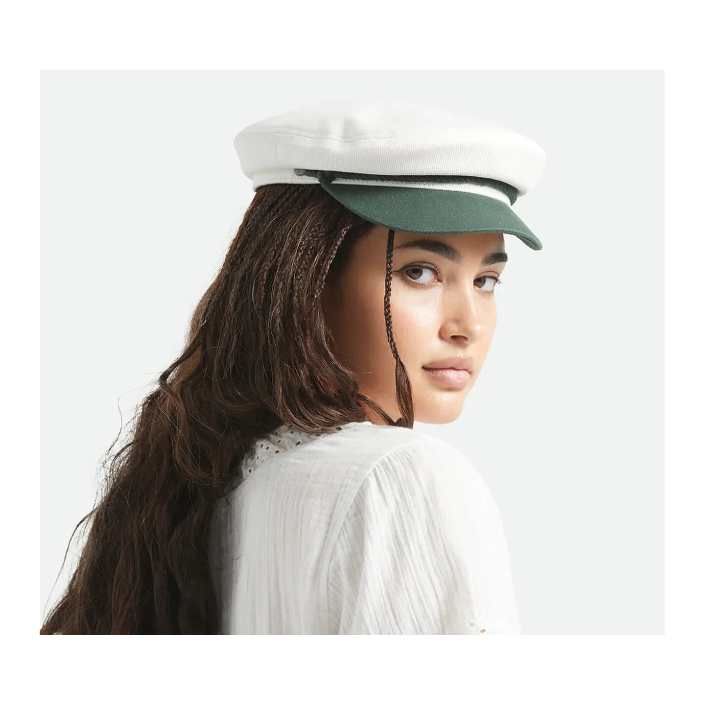 Casquette Marin Fiddler Blanche Coton - Brixton