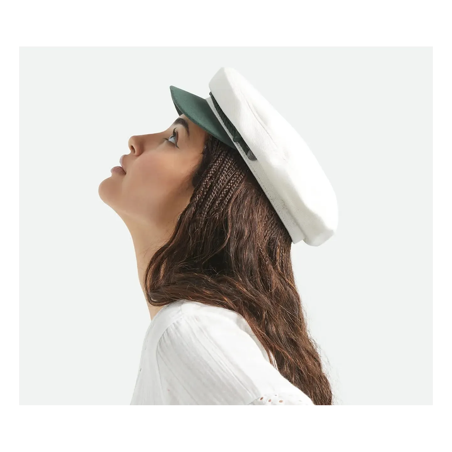 Casquette Marin Fiddler Blanche Coton - Brixton réf 23313 - cHAPELLERIE TRACLET