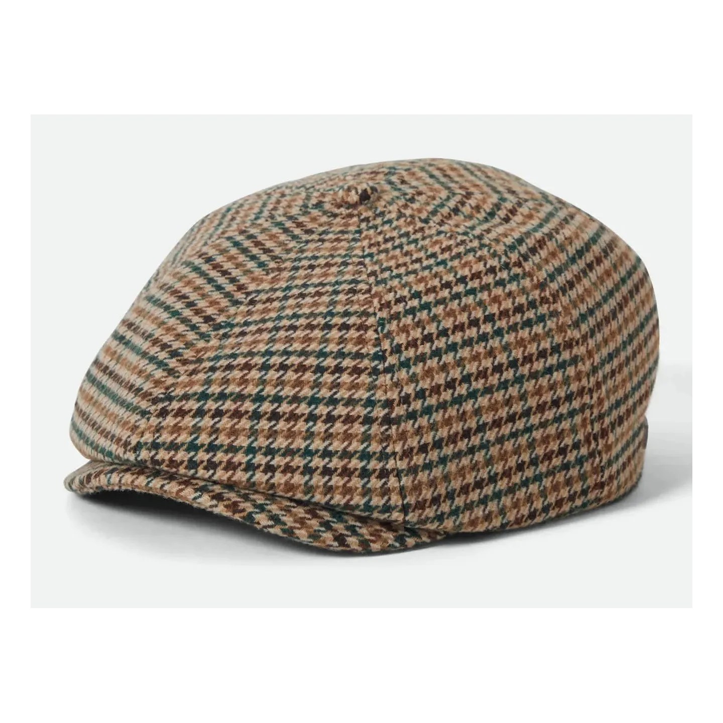 Brood Newsboy Houndstooth Beige Cap - Brixton Reference: 23314| Chapellerie Traclet