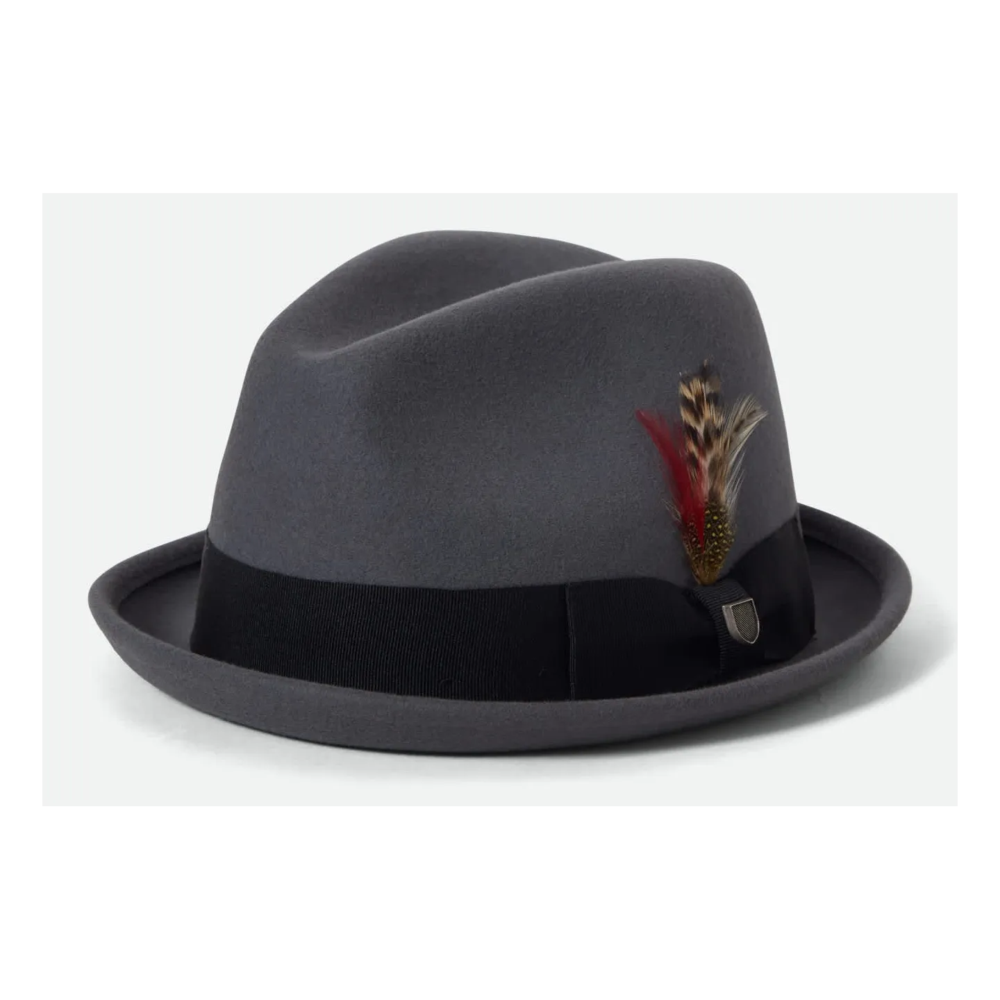 Chapeau Trilby Gain Feutre Anthracite - Brixton