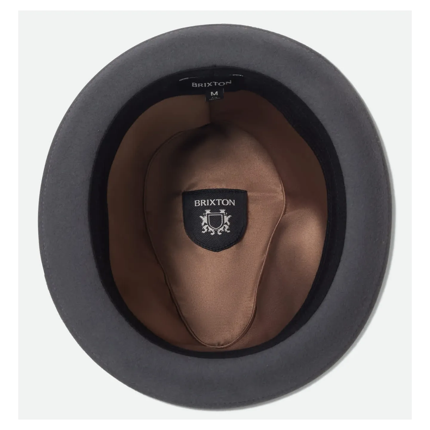 Trilby Hat Gain Anthracite Felt - Brixton Reference: 23316 | Chapellerie Traclet