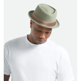 Pork Pie Stout Olive Hat - Brixton