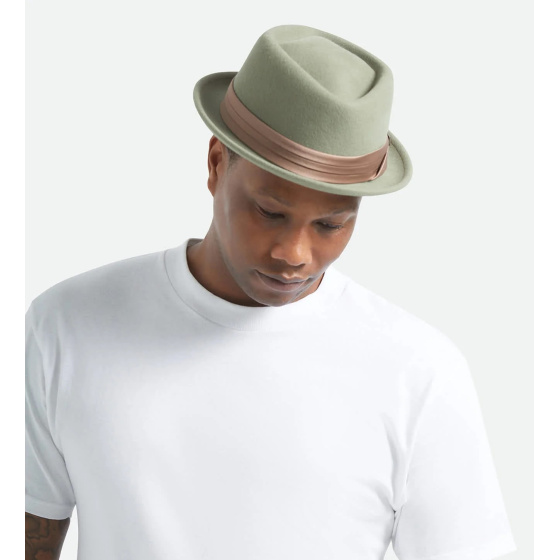 Pork Pie Stout Olive Hat - Brixton