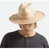 Chapeau Fedora Blake Sun Paille UPF 40+ - Brixton  Reference : 23319| Chapellerie Traclet