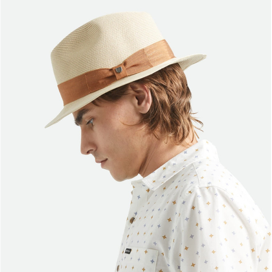 Fedora Roma Paper Straw Hat UPF 40+ - Brixton