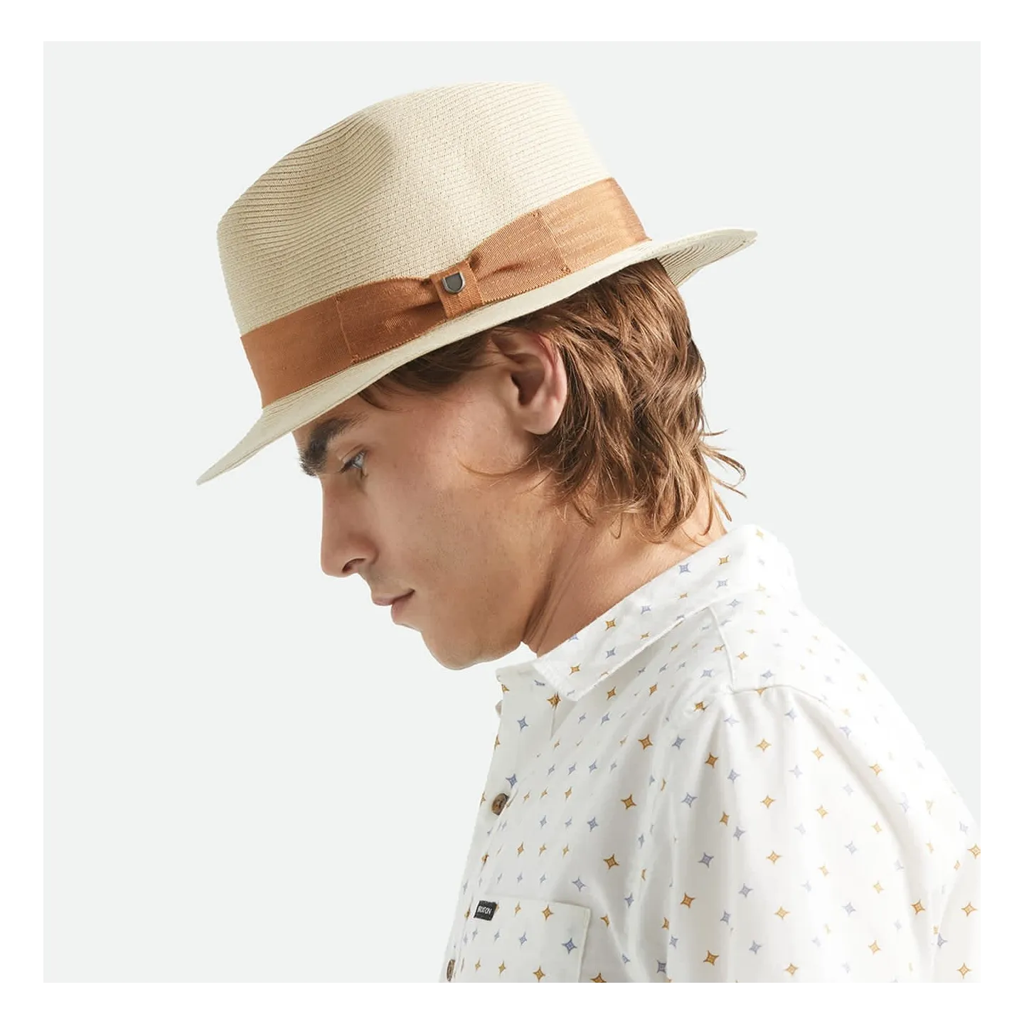 Chapeau Fedora Roma Paille Papier UPF 40+ - Brixton Reference : 23324| Chapellerie Traclet