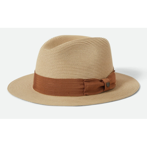 Fedora Roma Paper Straw Hat UPF 40+ - Brixton