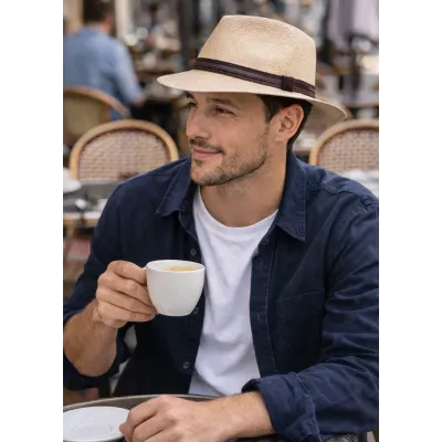 Panama Traveller Hat Angelo Natural - Traclet  Reference: 23336| Chapellerie Traclet