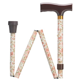 Floral Pattern Folding Cane - Traclet