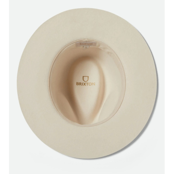 Wesley Traveller Wool Felt Hat Off-White - Brixton