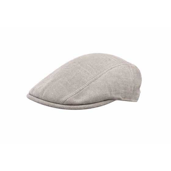 Casquette Plate En Lin Beige UPF 40+ - City Sport