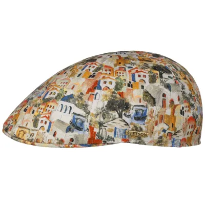 Casquette Bec De Canard Texas Village Print UPF 40+ - Stetson référence 23392 chapellerie traclet