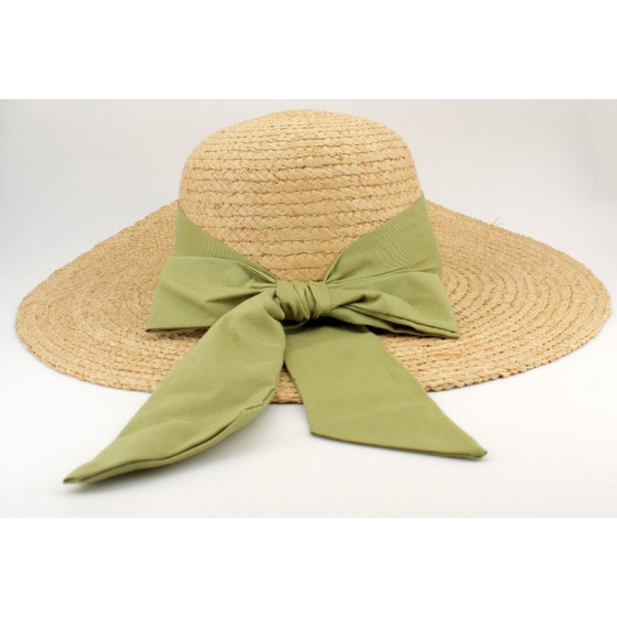 Capeline Alessia Wide Brim Natural Raffia - Traclet