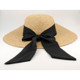Capeline Alessia Wide Brim Natural Raffia - Traclet