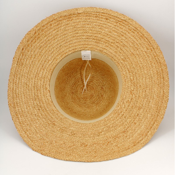 Capeline Alessia Wide Brim Natural Raffia - Traclet