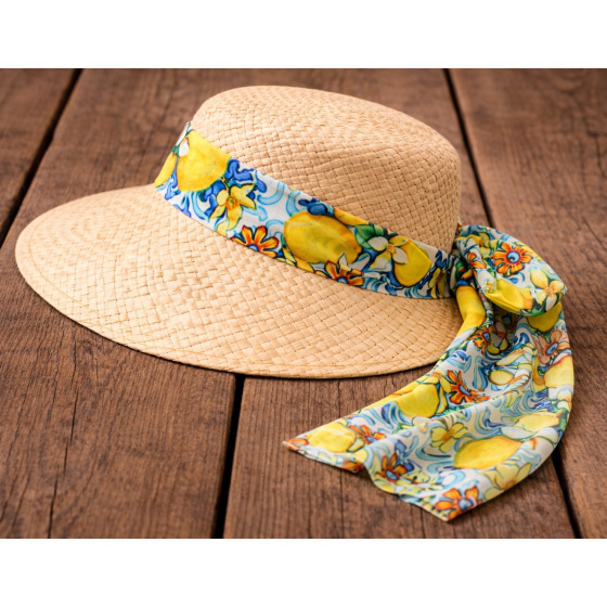 Casquette Grande Visière Pedra Paille Papier - Traclet