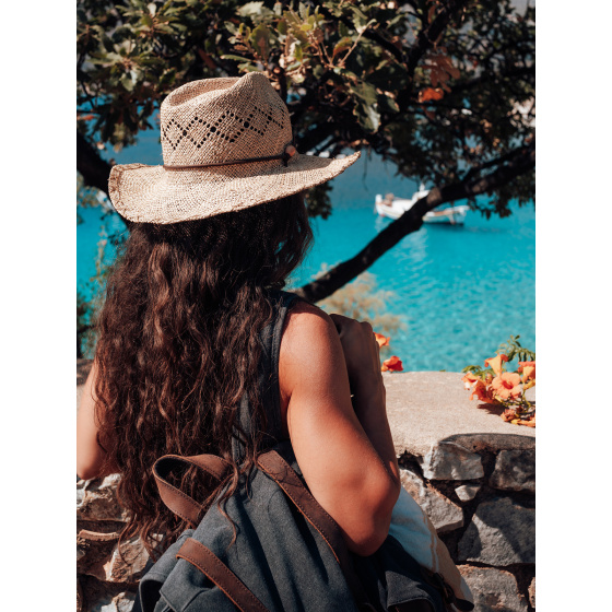 Chapeau De Paille Western Naturel - Scippis