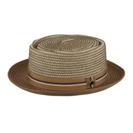 PorkPie Indian Wells Paper Hat Brown - Flechet