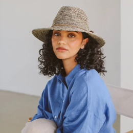 Chapeau Fedora Caroline Marron Clair UPF 50+ - House of Ord