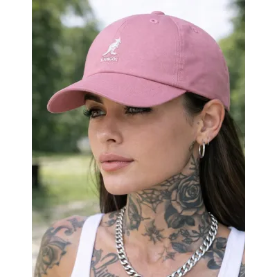 Washed Baseball Cap Cotton Pink - Kangol Reference: 17732| Traclet Hat Shop