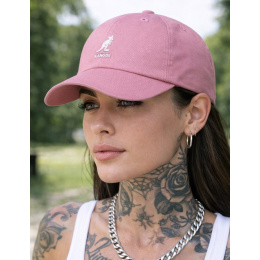 Casquette Washed Baseball Coton Rose - Kangol