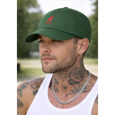Washed Baseball Cotton Cap Seaweed Green - Kangol Reference : 23473| Chapellerie Traclet