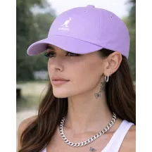 Casquette Washed Baseball Coton Lilas - Kangol