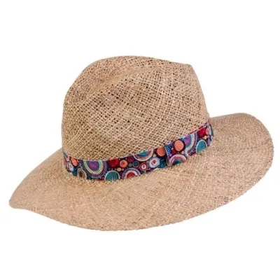 Traveller Straw Hat with Floral Ribbon - MTM | Chapellerie Traclet