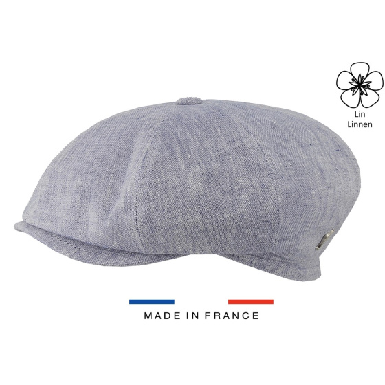 Casquette Irlandaise Lin Bleue - Fléchet