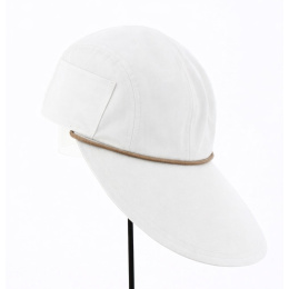Casquette Grande Visière Marlin Blanche Made In France - Crambes