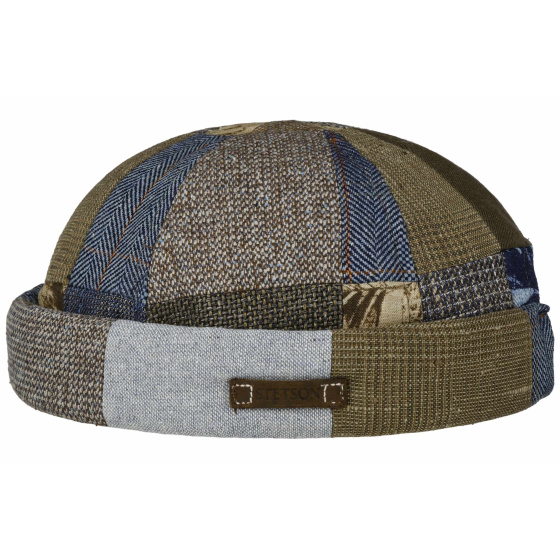 Stetson Omaha Linen & Silk Patchwork Docker Beanie