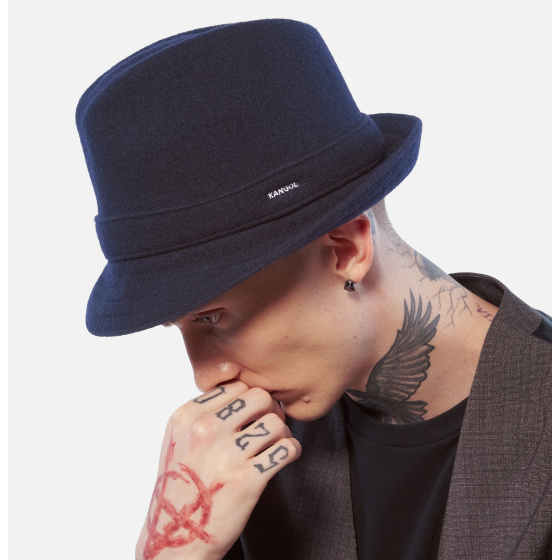 Black Wool Player Hat - Kangol