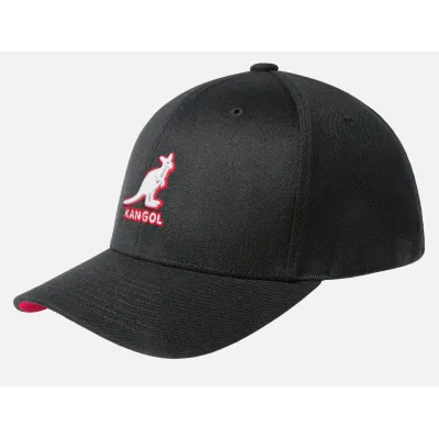 Casquette Baseball 3D Wool Flexfit Noire - Kangol