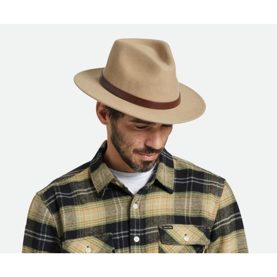 Messer Wool Felt Hat Beige - Brixton