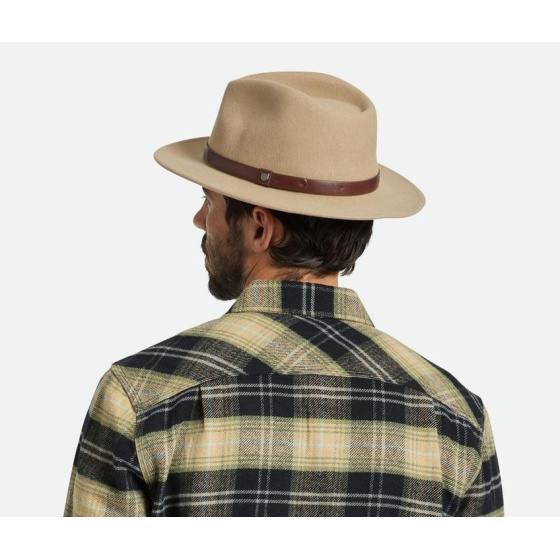 Chapeau Messer Feutre Laine Beige - Brixton