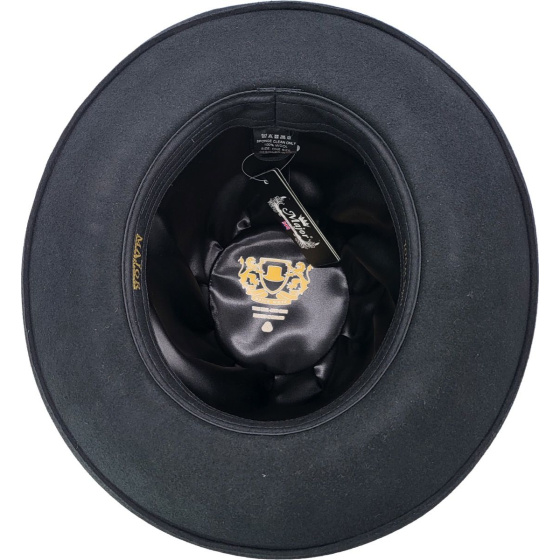 Chapeau Melon Haut Feutre Laine Noir - Traclet