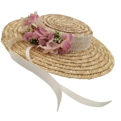 Small Provençal Hat Patricia Natural Straw - Traclet Reference: 23527| Chapellerie Traclet