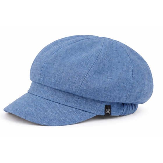 Gavroche Esma Linen Reversible Cap Tangerine & Ocean - Traclet